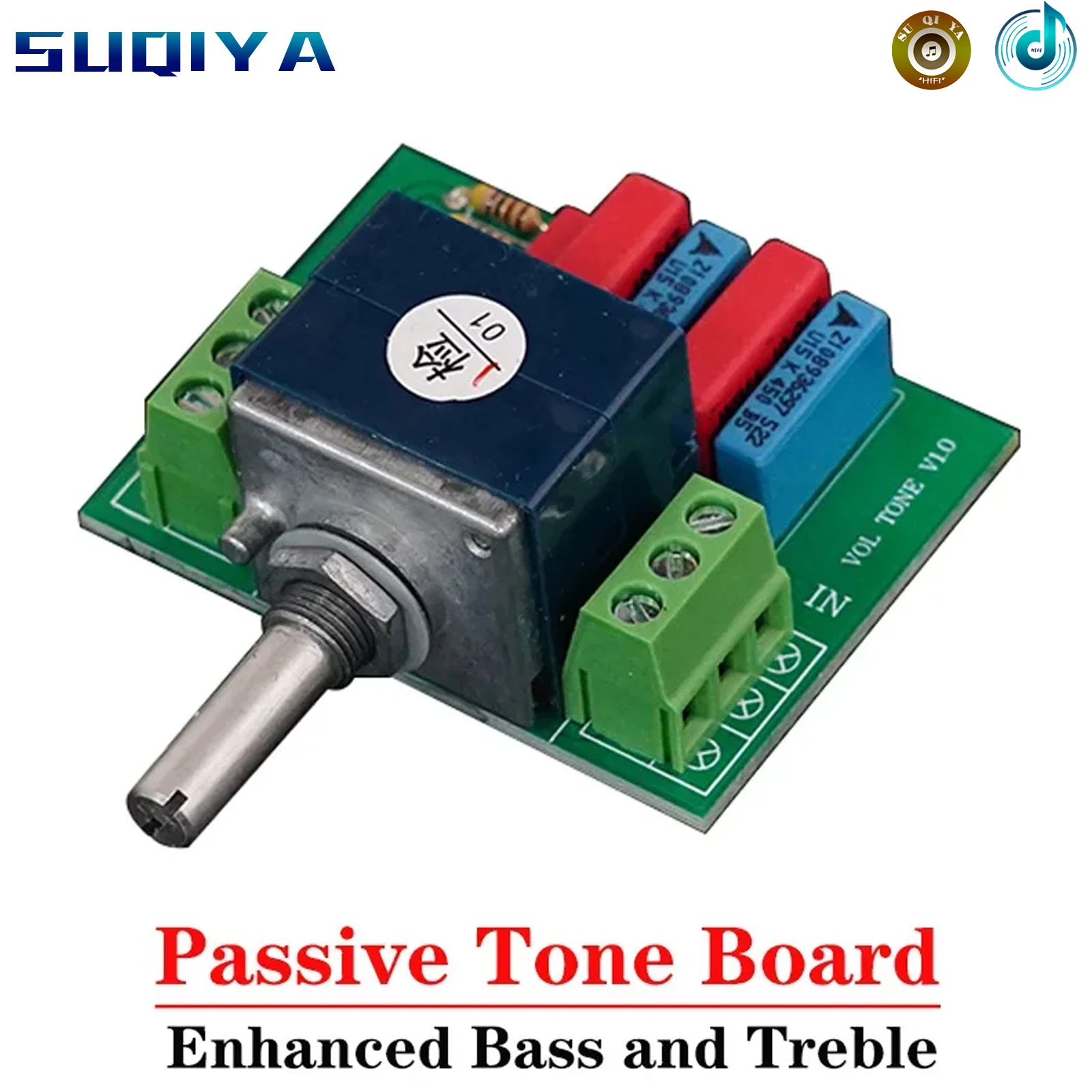 Passive Preamplifier Tone Board ALPS16 ALPS27 Optimize Treble and Bass Enhance Stereoscopic Sound Diy Kit for Amplifier Audio