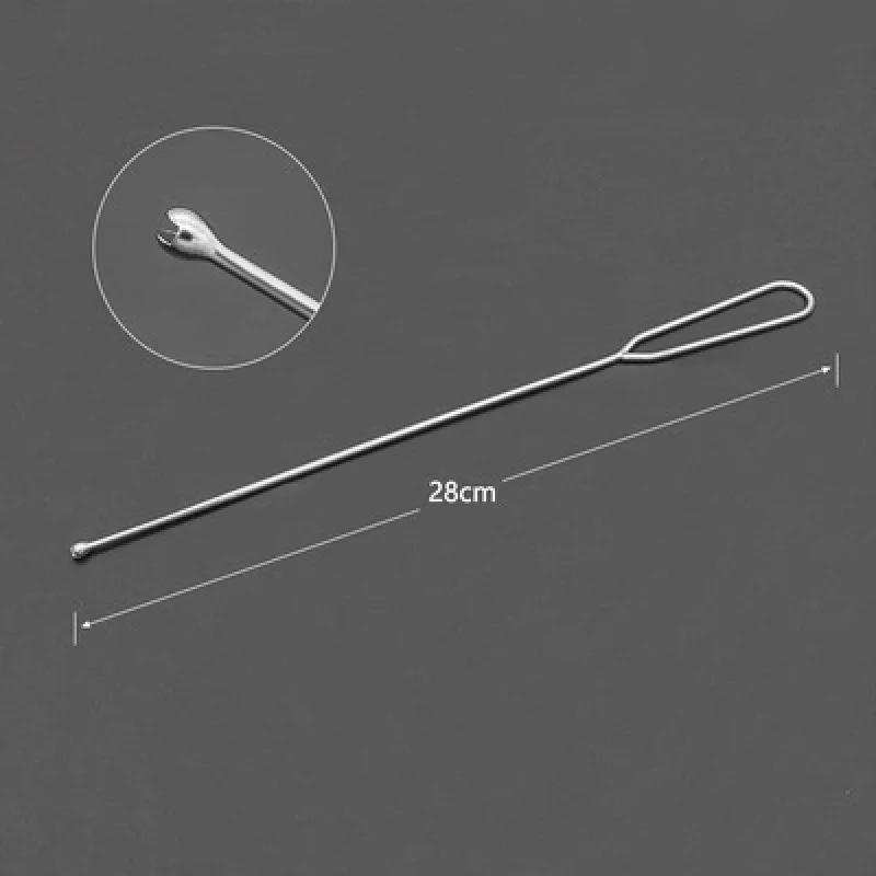 شنغهاي جينتشونغ 28 سنتيمتر الرحم سنداج IUD إزالة هوك وضع شوكة أداة جراحية أمراض النساء مع مقياس #6