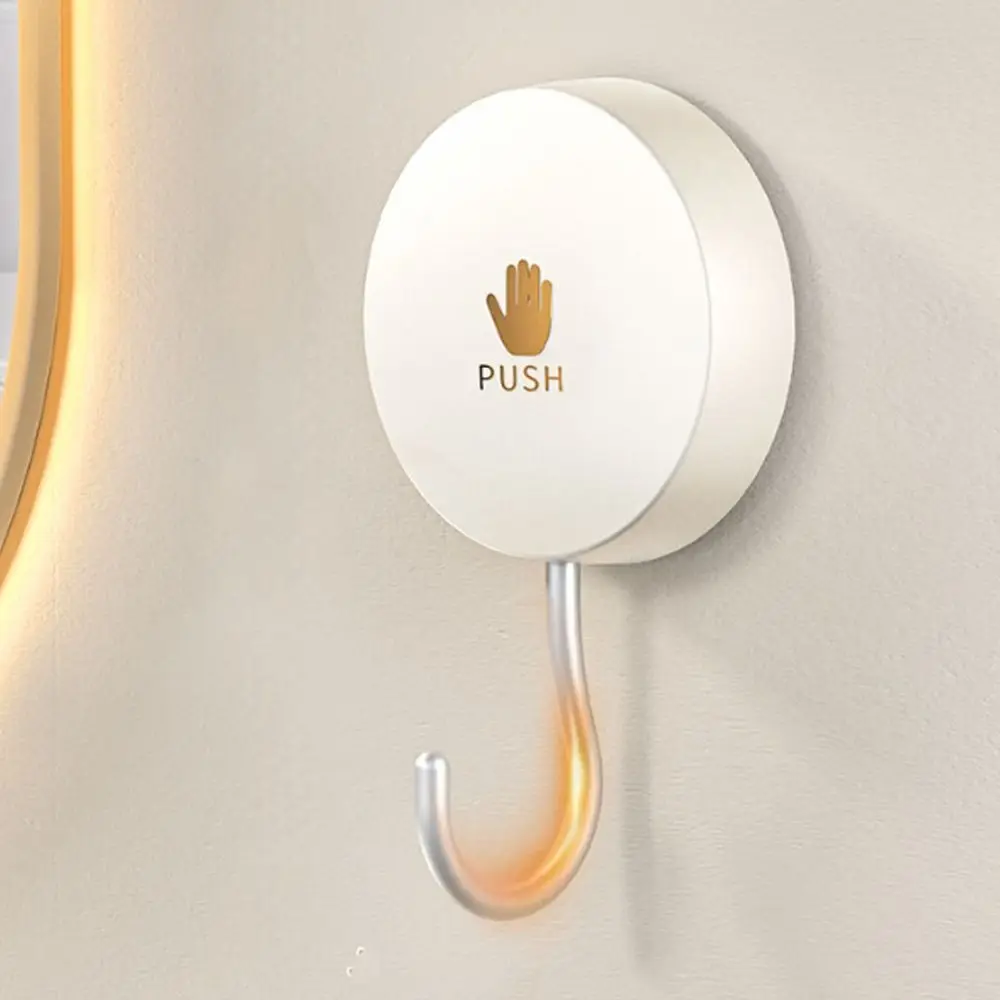 

2pcs Powerful Suction Rotating Suction Cup Hook Waterproof Plastic Wall Mount Hanger Removable Adjustable