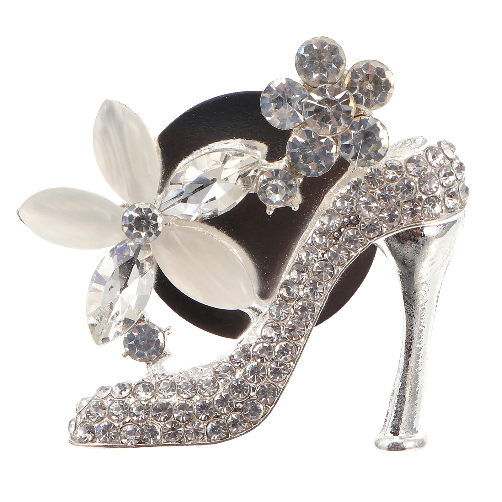 

Car Aroma Diffuser Clip Silver High Heel Perfume Decoration Vent Clip Air Freshener Odor Car Aroma Diffuser