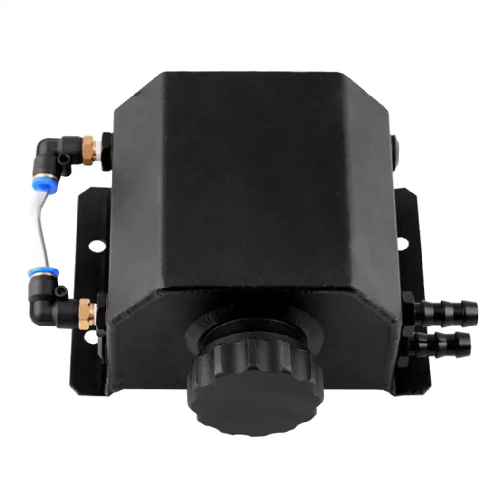 خزان زجاجة ماء لزيت الزيت سعة 1000 مل من الألومنيوم المبرد باللون الأسود