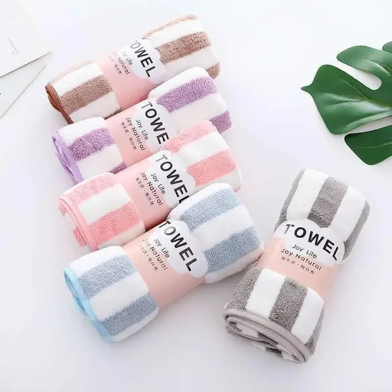 

70*35cm Thickened Face Towel Absorbent Pure Hand Wash Face Bath Soft Microfiber Towel Bathroom Home Hotel Adult Towels