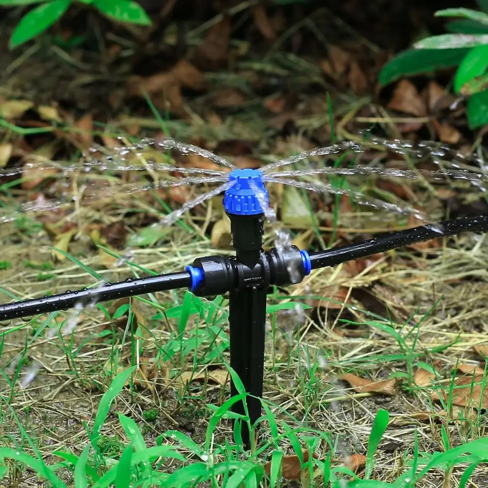 360° 360° Atomize Dripper Adjustable with Bracket Micro Drip Irrigation System Atomize Spray 1/4