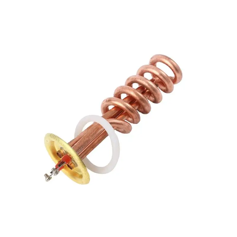 63mm cap spirality shape red copper heating element 3KW  220V for electricity boiling water,electric  heat pipe for water tank