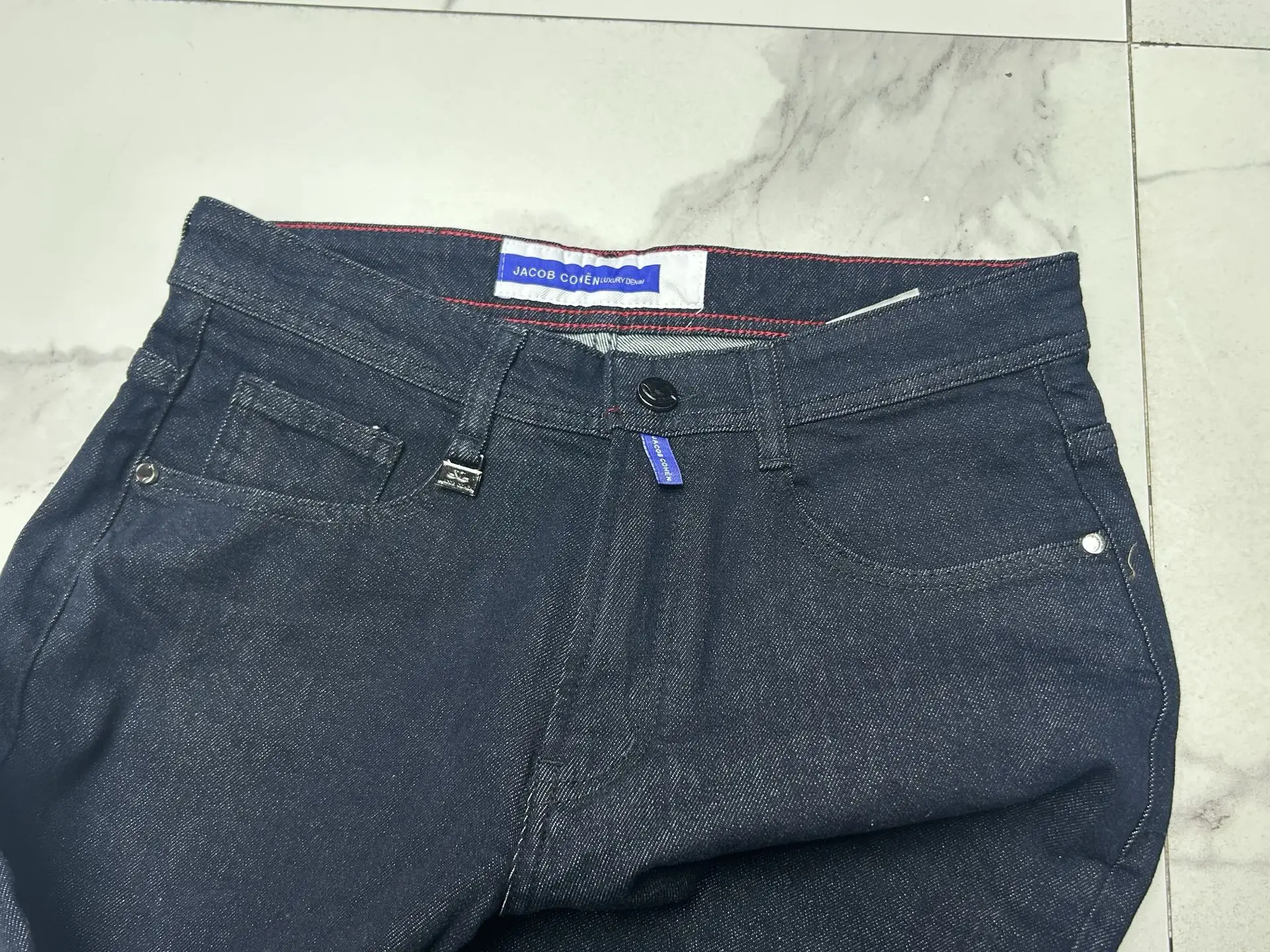 BLSK CPRT Jeans Thick Cotton Men 2027 Autumn Winter new embroidery elasticity straight casual Big size 30-42 long Pants