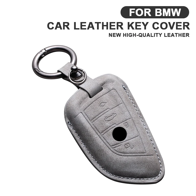 

For BMW 1 2 3 5 7 8 Series X1 X3 X5 X6 X7 F15 F16 E53 E70 E39 F10 F30 G30 G20 G11 G01 G02 G05 Leather Car Key Case Cover Shell