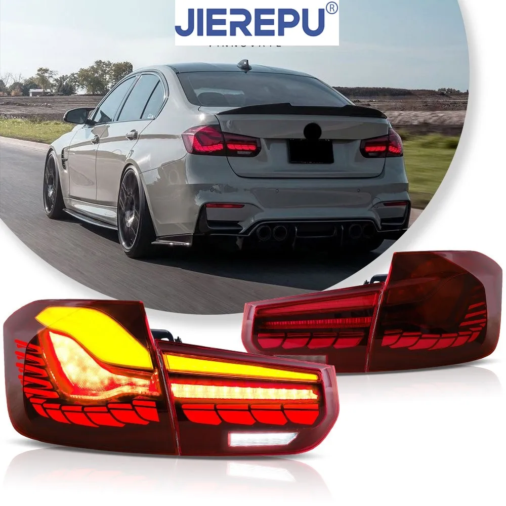

RED 1Pair FULL LED Tail Lights Assembly For 2012-2018 BMW 3 Series F30 Rear Lamps W/Sequential Auto Headlights Accessories