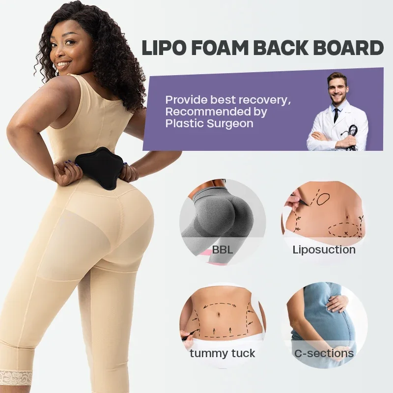 Lipo Foam Back Board, BBL Lumbar Molder, Back Compression Lipo Board, Tabla Moldeadora for BBL Liposuction Post Surgery Recovery