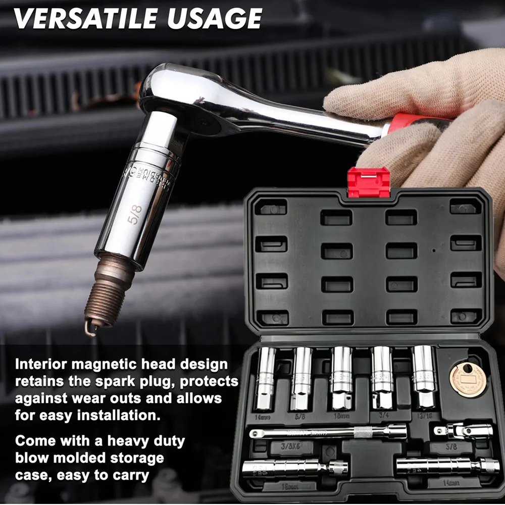 10PCS Professional Point Triple Square Spline Bit Socket Set Tamper Press Batch Sleeve Set Auto Repair Tools Screwdriver