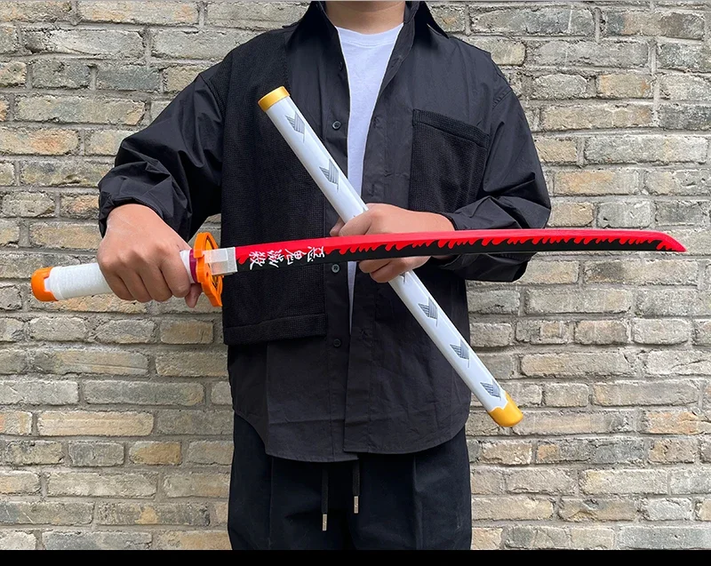 40inch Demon Slayer Katana Schwert Anime Kimetsu No Yaiba Mitsuri Cosplay Ninja Knife Real Size Japanese Samurai Sword Toy Gift – Detail 10