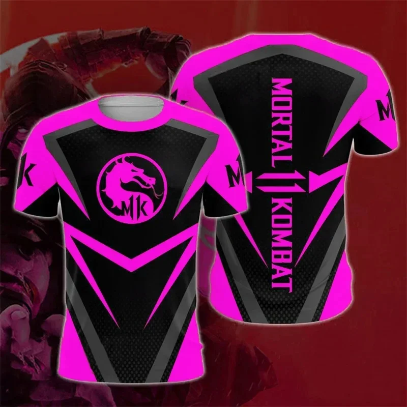 Mortal Kombat 11 T-Shirts Fighting Game Element 3D Print Tee Tops Fashion Summer Women Men O-Neck T Shirt Tops Streetwear