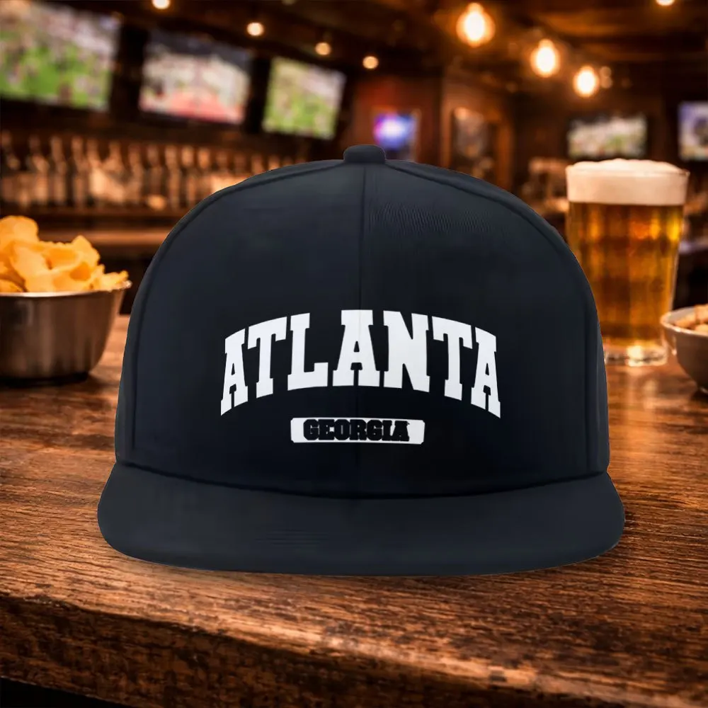 

2026 Atlanta Flat Brim Hip-Hop Baseball Cap - Street Fashion Outdoor Sports Cap - Couple'S Hip-Hop Hat - Versatile Duckbill Cap