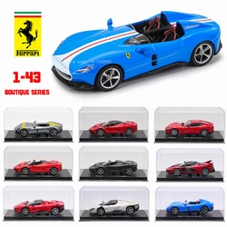 Bburago 1:43 Ferrari Boutique series DAYTONA SP3 Monza SP2 812 laFerrari Alloy Luxury Vehicle Diecast Pull Back Cars Model Toy