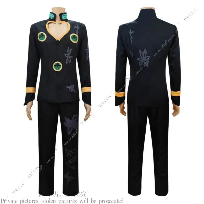 

COSda@giorno Giovanna Jo Anime Cosplay Jo‘s Costume wig Suit Bizarre Man Blonde Curly Adventure Wind Gold ExperienceC