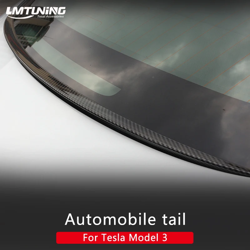 Trunk Rain Deflector Water Wing Window Spoiler for Tesla Model 3 Prevent rain water flow into the trunk of non-destructive