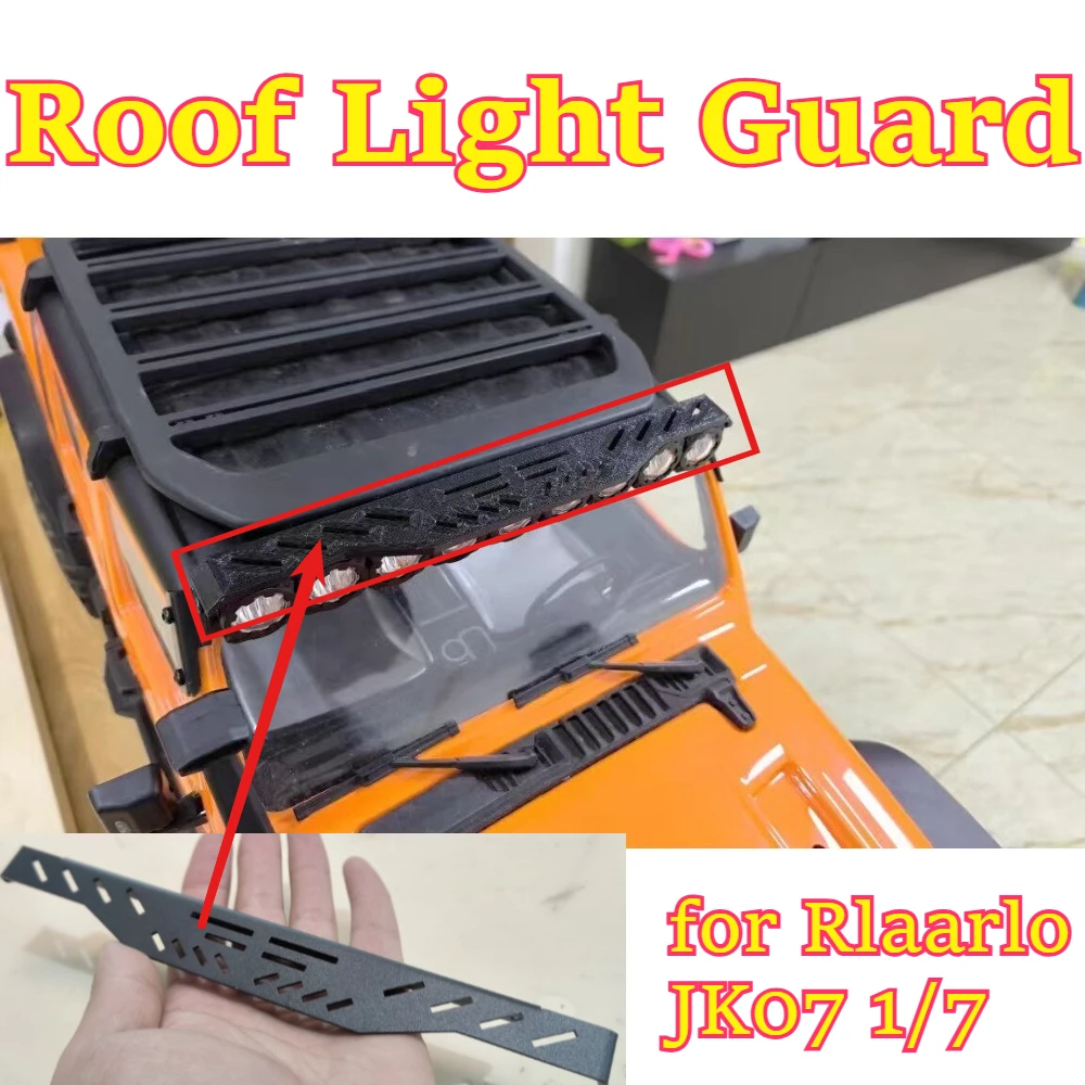 RC Crawler parts Metal Roof Light Guard for Rlaarlo JK07 1/7 custom size overhead lantern shield hobby upgrade spare accessories