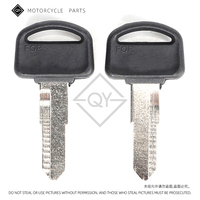 LQYL 3Pcs New Blank Key Motorcycle Replace Uncut Keys For HONDA DIO 56 57 Z4 125 SCR100 WH110 SCR WH 100 110 scooter 50CC Zoomer