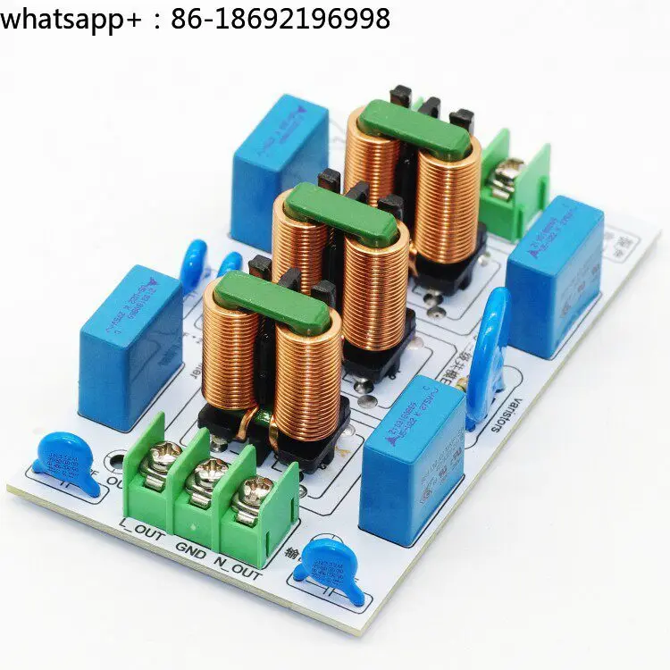 External AC Power Supply Audio Power Amplifier Filter EMI Anti-interference EMC Socket Multi-level Common Mode Noise Suppression