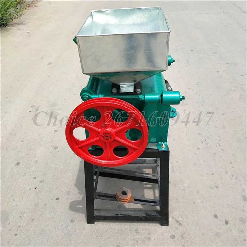 High Quality Grain Coffee Bean Flat Rolling Mill Cereal Corn Flakes Flattening Pressing Machine