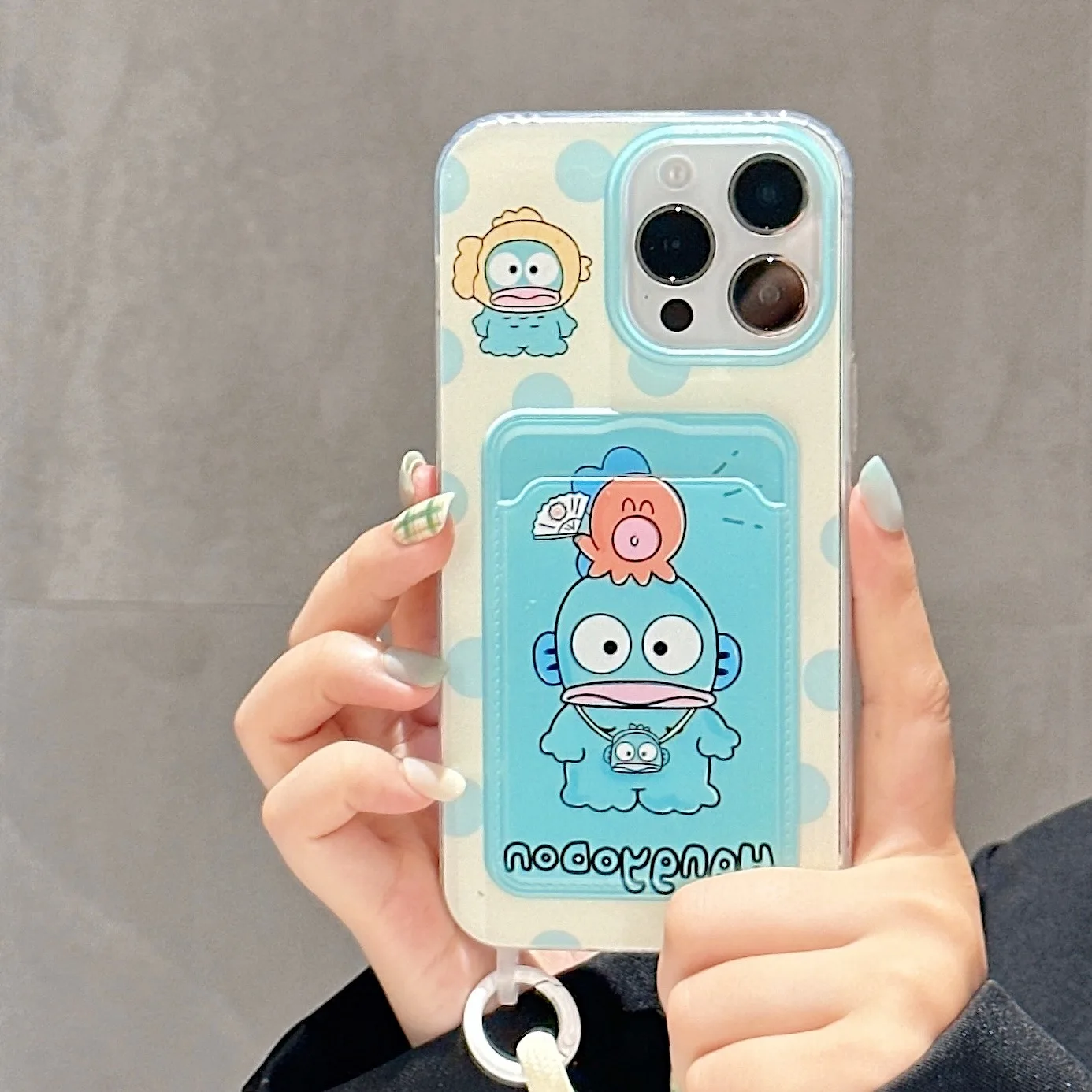 SWEET Cool Kawaii Sanrio Animation Cute Hangyodon Gift Cartoon Phone Case For iPhone 11 12 13 14 15 Pro Max Anti-drop Case