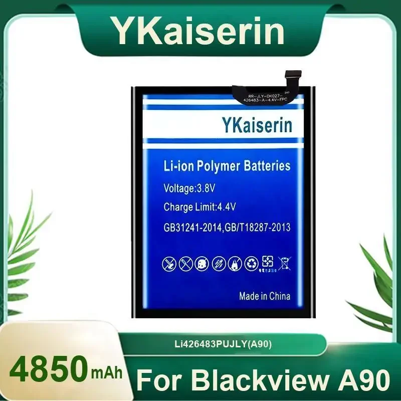 

YKaiserin 4850mAh Battery Li426483PUJLY (A90) for Blackview A90 A 90 High Capacity Batterie Batteria Warranty 2 Years