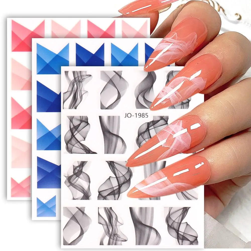 Linie Wraps Slider Aufkleber Französisch Stil unregelmäßige Linie Nagel folien Streifen Nägel Aufkleber Nail Art Dekoration Französisch Nagel Aufkleber