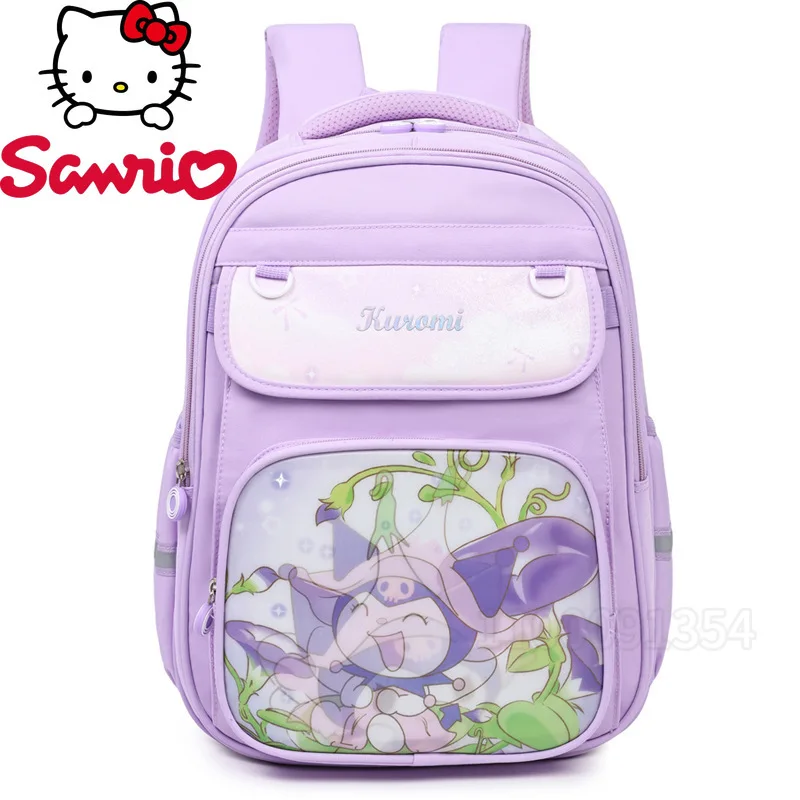 

Sanrio Kuromi New Girls' Schoolbag Cute Cartoon 1-6 Grade Children's Schoolbag Large Capacity Personality Student Schoolbag
