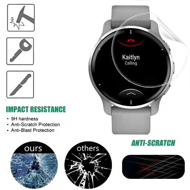 ل Garmin Venu 3 3s 2 2s غطاء كامل HD واضح لينة فيلم ساعة ملحق ل Garmin Venu1 هيدروجيل شاشة المضادة للخدش حامي #6