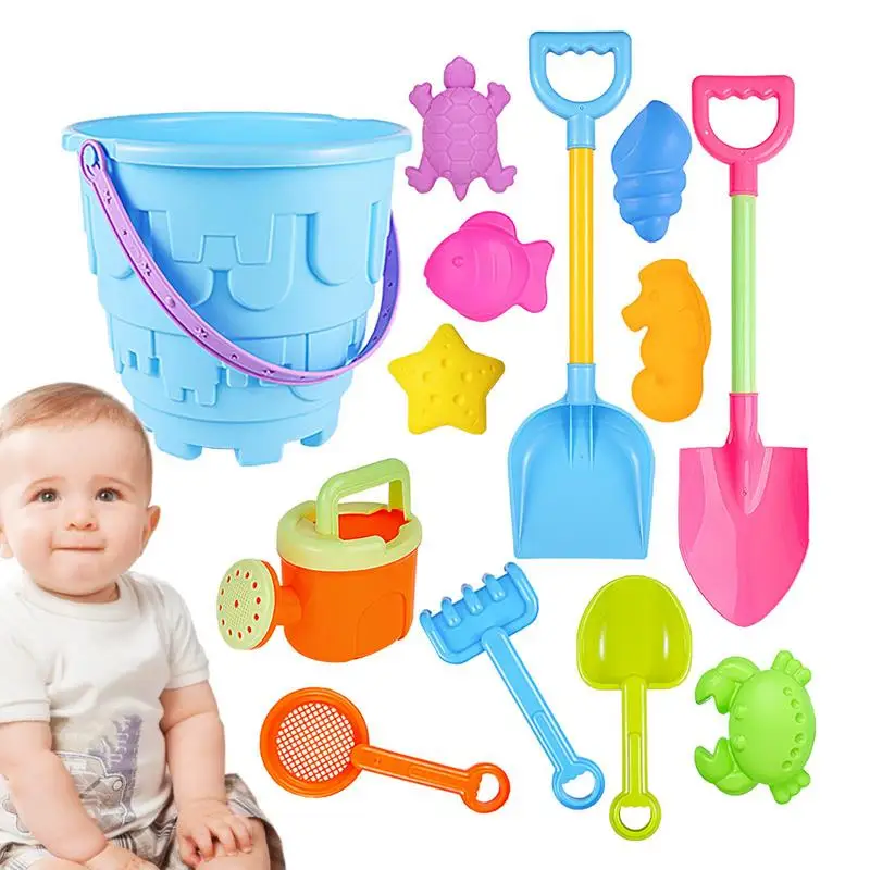 

Sandbox Toys Sandbox Beach Bucket Sand Mold Shovel Rake Toy Outdoor Travel Summer Toys Sand Castle Toys For Kids 3 Boys Girls