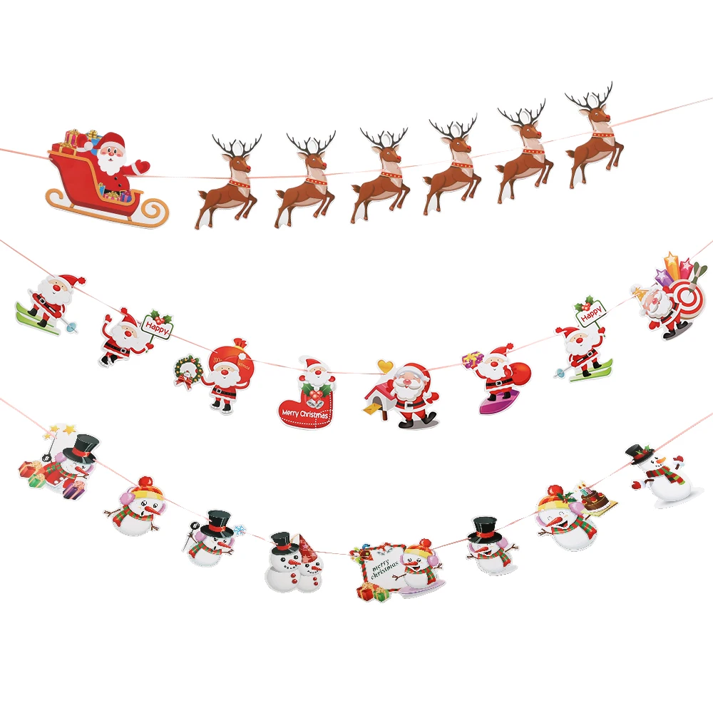 2 متر عيد الميلاد الديكور سانتا كلوز العلم رفع شجرة عيد الميلاد قلادة للمنزل ديكور 2026 السنة الجديدة حفلة هدية نافيداد اكسسوارات