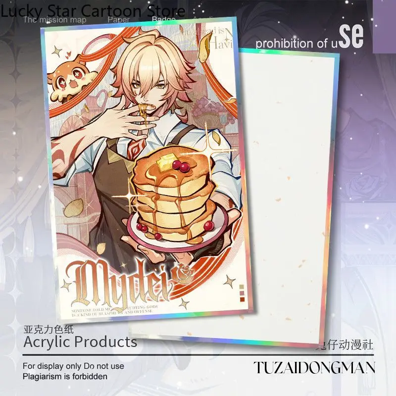 Nuevo Castorice Anaxa Khaslana Herta Honkai: Star Rail doble Flash Color papel Cosplay juego Anime regalo de cumpleaños Halloween