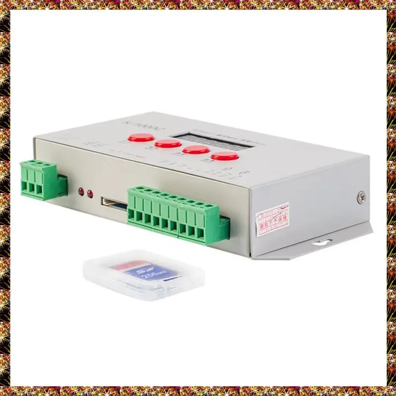 BTCL K1000C SD Card Controller RGB Controller WS2801 WS2811 WS2812B LPD6803 LED 2048 Pixels Program Controller DC5-24V Easy Inst