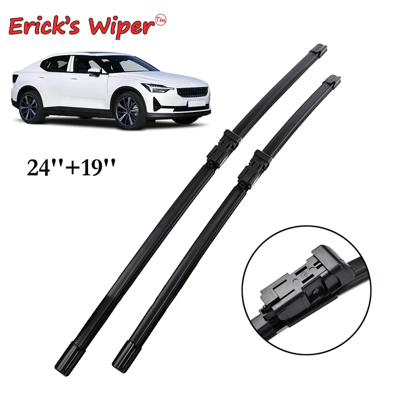 Erick's Wiper LHD Front Wiper Blades For Volvo Polestar 2 2020 - 2023 Windshield Windscreen Window Car Rain Brushes 24