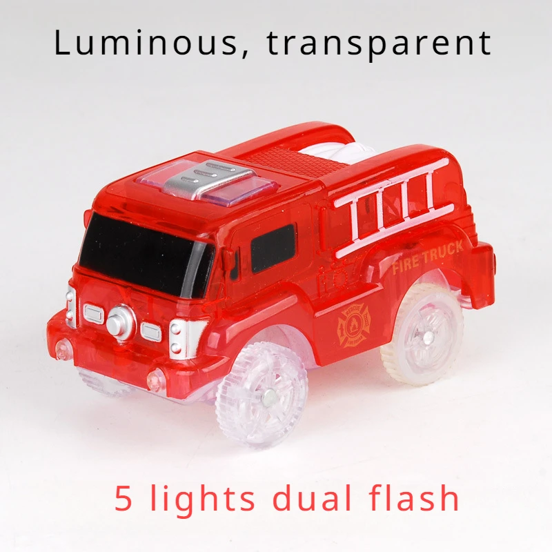 Alleen tracks Auto's Vervangende Flex Track Raceauto's voor Magic Tracks Glow in the Dark LED-verlichting voor de meeste autotrails voor kinderen