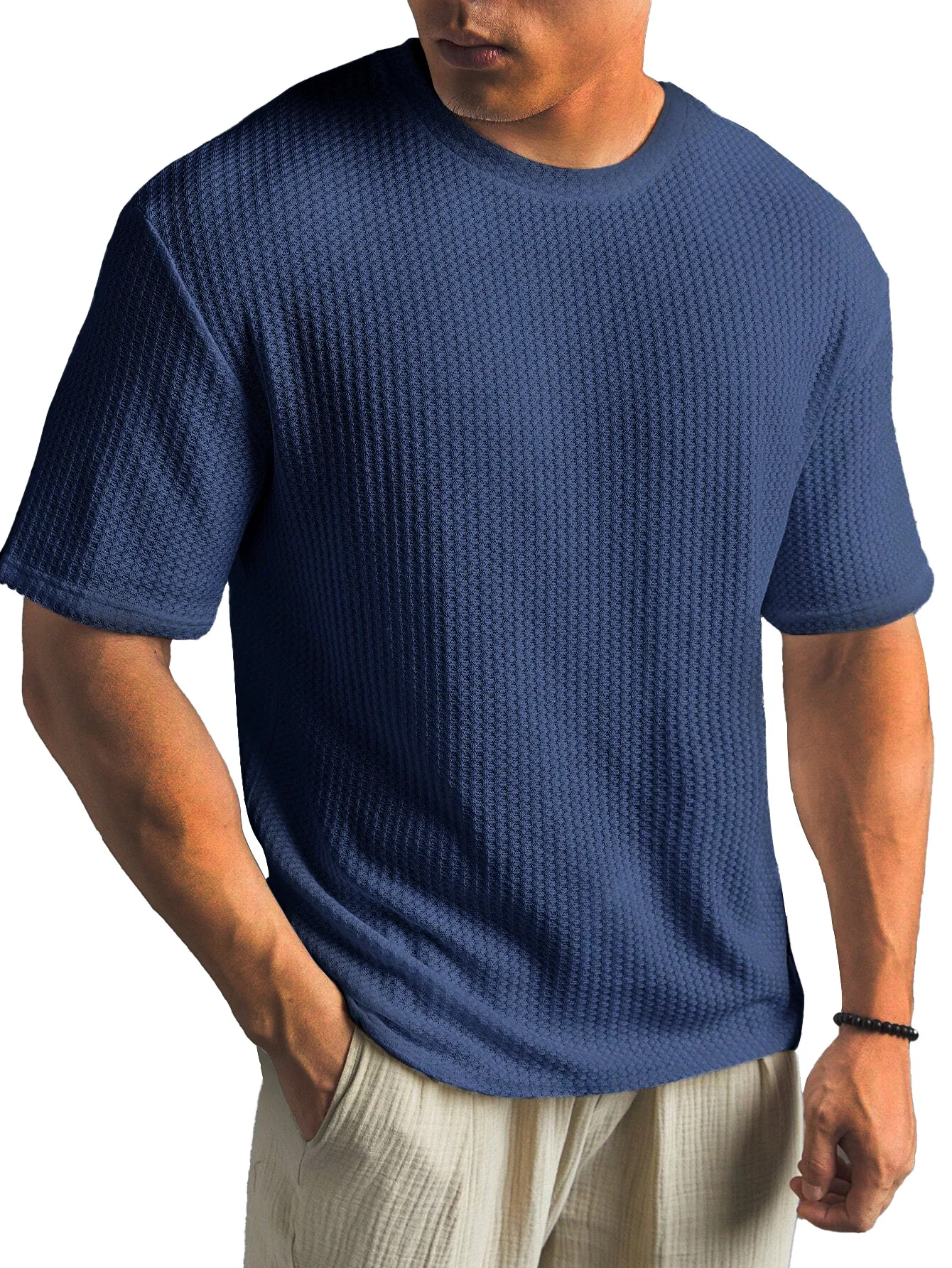 2025 New Men's Summer T-shirt Short Sleeve Casual Versatile Handsome