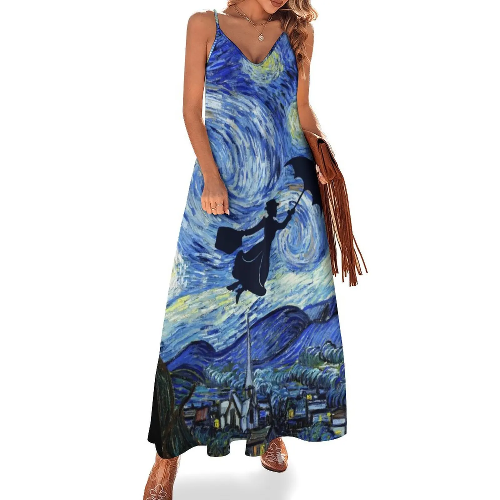 

Mary Poppins Starry Night Sleeveless Dress Women's dress luxury women's party dress evening prom dresses for special events