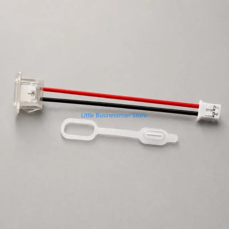 USB C Female Power Pigtails with Red and Black Wire Coding for Projects M76A