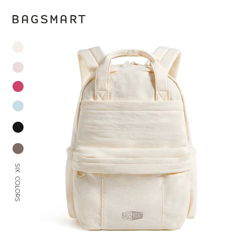 BAGSMART Girls School Backpack Multi-Function Leisure Travel Hand Luggage Backpack Large Capacity Business 14.3 in Laptop Bag