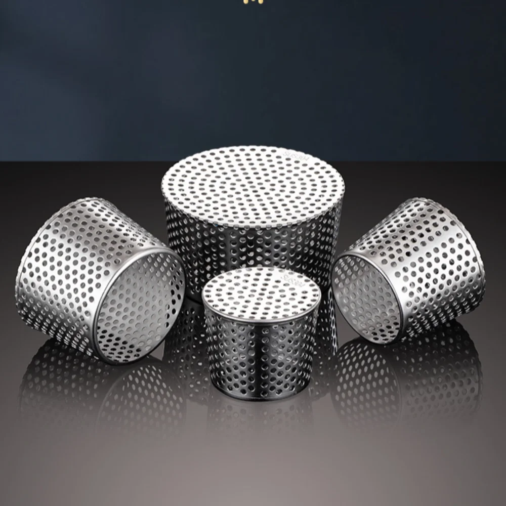 Stainless Steel Circular Shape Displacement Anti-Clog Gutter Sewer Rooftop Floor Drain Cover Outer Side Filter Screen