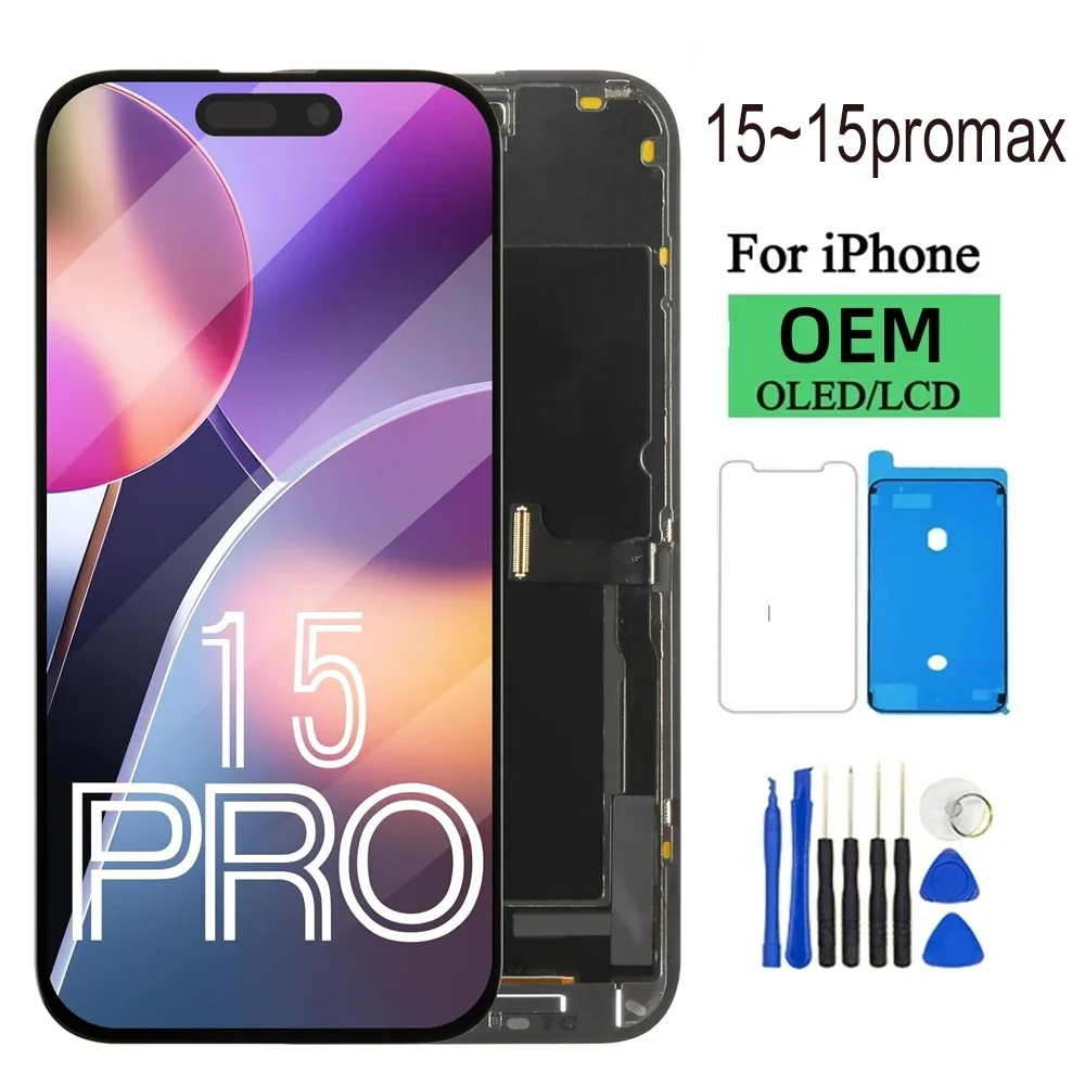 

incell For Iphone 15 Pro 15Plus LCD Display Touch Screen Digitizer Assembly For Iphone 15 15 Promax LCD Screen Replacemeent