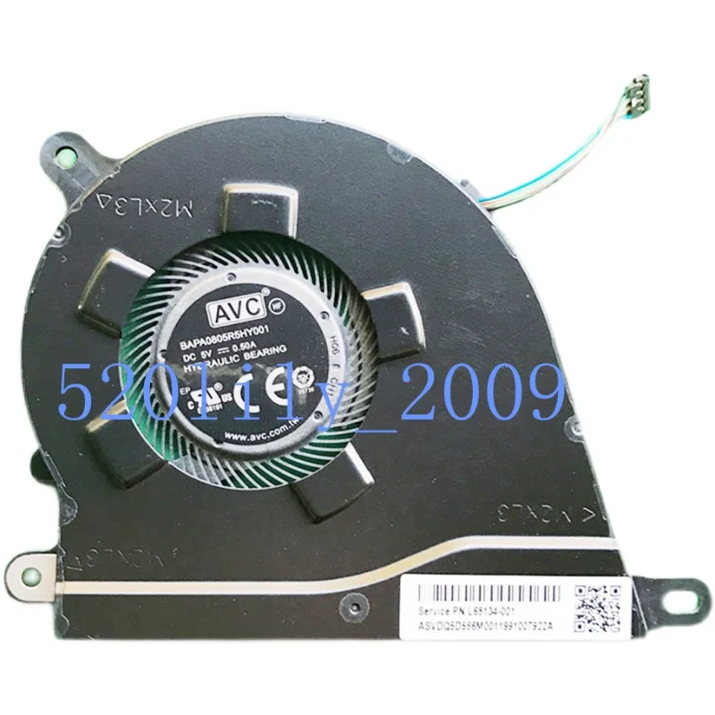 For HP 340S G7 14-DQ 15s-fq 15s-eq fan L68134-001 15-DY