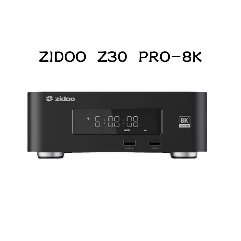 ZIDOO Z30 PRO-8K Media Player, Amlogic S928X-K Processor 6G+64G,DV, HDR10+ ,Android 11，BDMV/ISO，HDD Bay up to 16TB