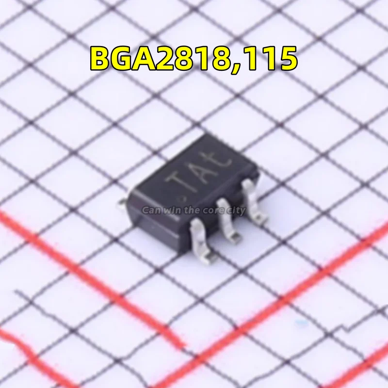 

5-100 PCS/LOT new BGA2818,115 screen printed TAt SOT-363-6 MMIC broadband amplifier original IC chip