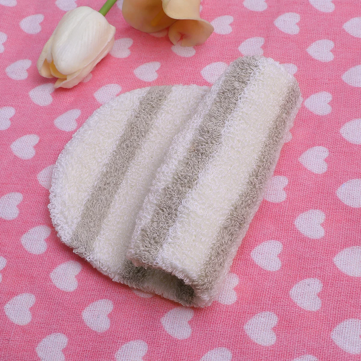 

1Pcs Natural Fiber Bath Exfoliating Glove Gentle Body Mitt Soft Shower Scrubber Deep Clean Exfoliating Glove Shower Scrubber