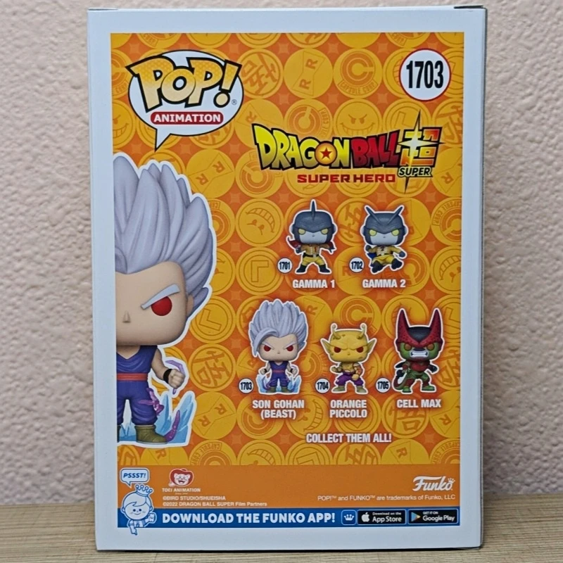 Funko Pop! Original Dragon Ball Super Hero Son Gohan Beast #1703 Vinyl Figure Anime Collectible Model Desktop Ornament Toy Gift - view 2