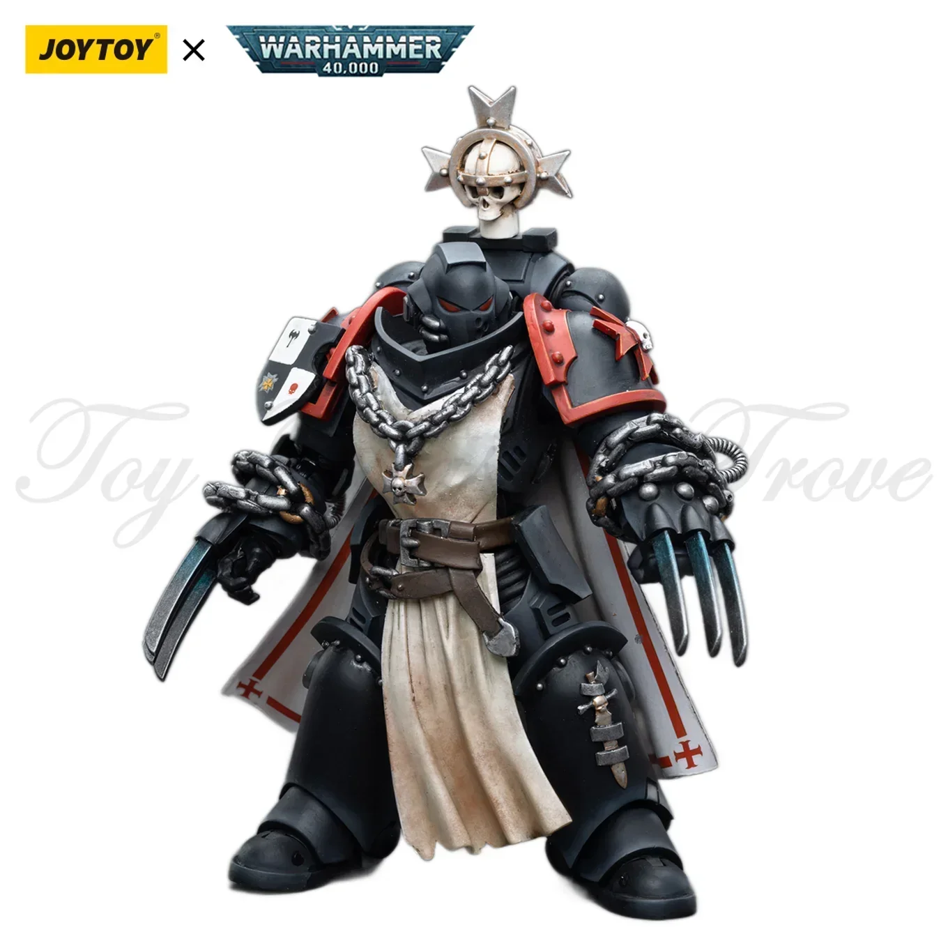 [IN STOCK] JOYTOY Warhammer 40k 1/18 Action Figures Black Templars Primaris Sword Brethren Harmund Anime Military Model