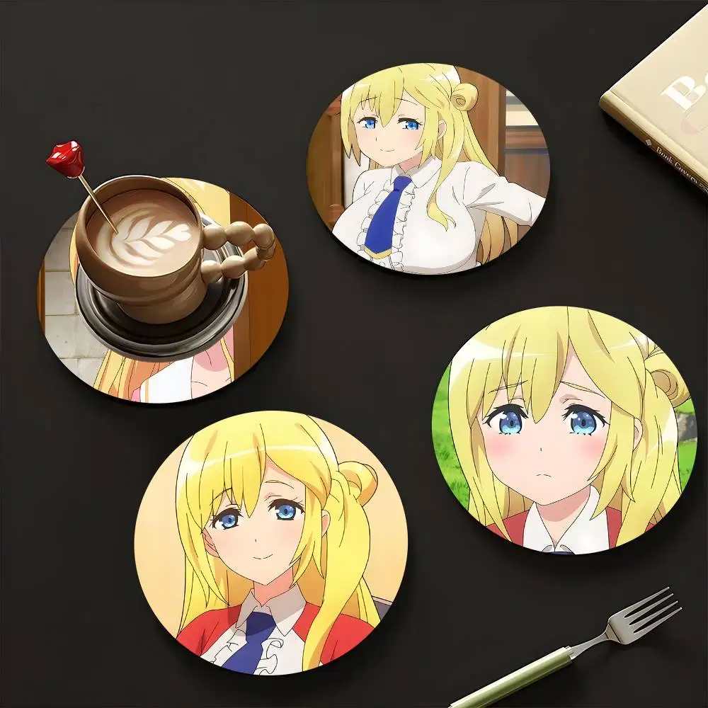 1pc Enome Anime characters Wooden Coaster Colour Printing Cup Mat Home Desk Decoration Gifts