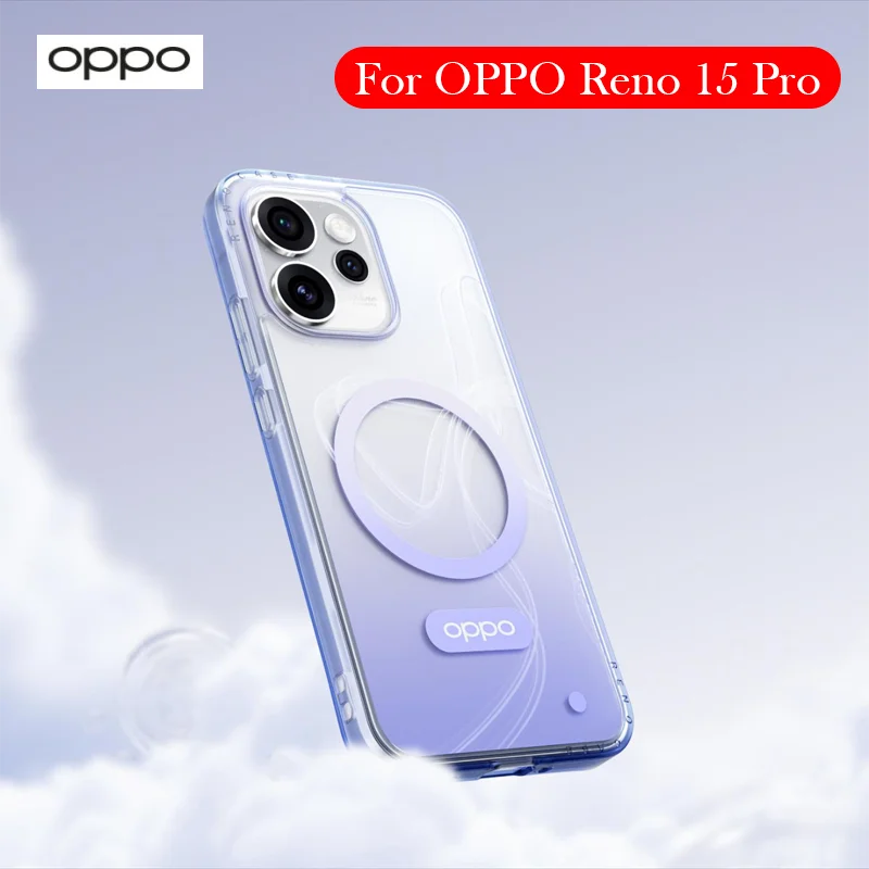 

Оригинальный магнитный чехол для OPPO Reno 15 Pro, задняя крышка с подушкой безопасности для OPPO RENO 15 PRO