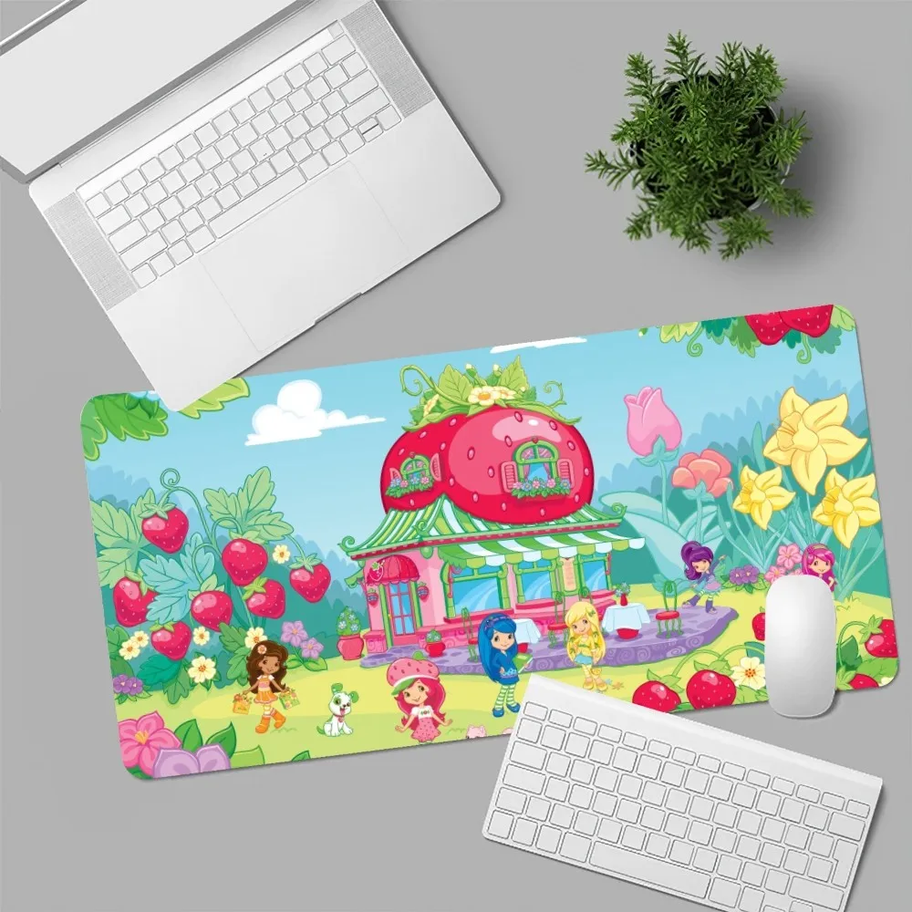 Cartoon S-Strawberry S-Shortcake Lovely Mousepad Computer Laptop Gamer Pad PC Gaming Accessories Desk Mats