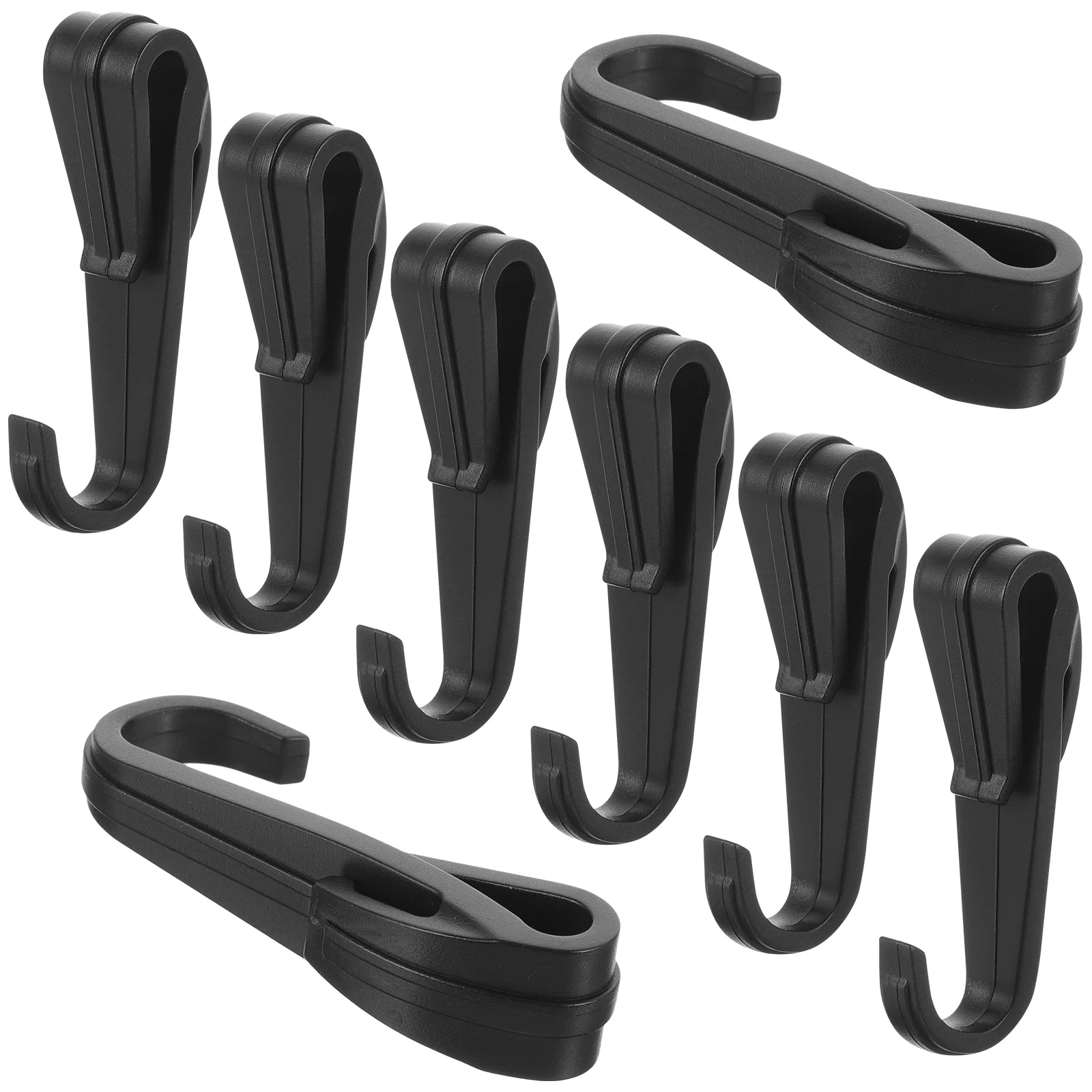 12 Pcs Two-way Hook Clip for Outdoor Safety Tool Headlamp Plastic Easily Mount Headlight Work Hard Hat Clips